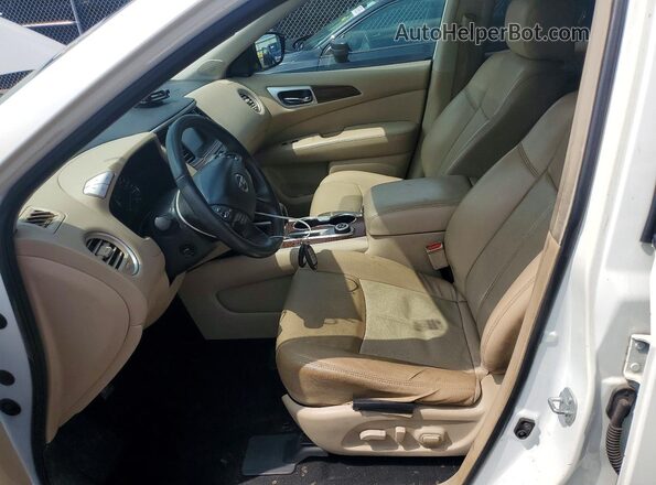 5N1DR2MM4HC600042 2017 NISSAN PATHFINDER White Widok wnętrza z przodu