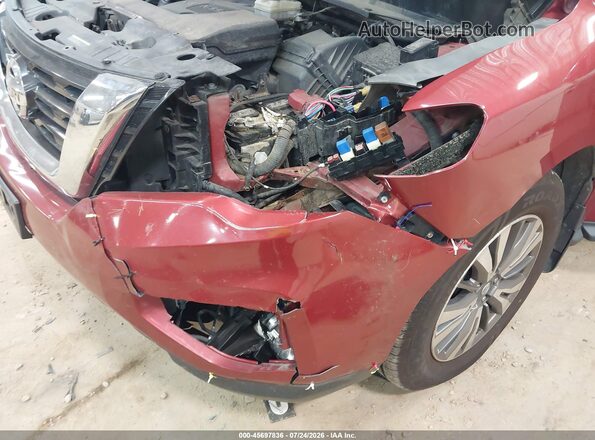 5N1DR2MM4HC621943 2017 NISSAN PATHFINDER Red Vista frontal