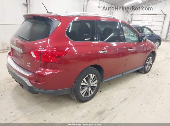 5N1DR2MM4HC621943 2017 NISSAN PATHFINDER Red Trasero derecho
