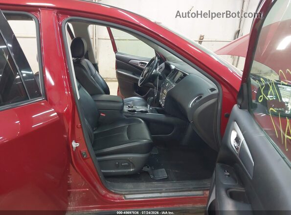 5N1DR2MM4HC621943 2017 NISSAN PATHFINDER Red Vista interior delantera