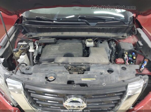 5N1DR2MM4HC621943 2017 NISSAN PATHFINDER Red Vista trasera