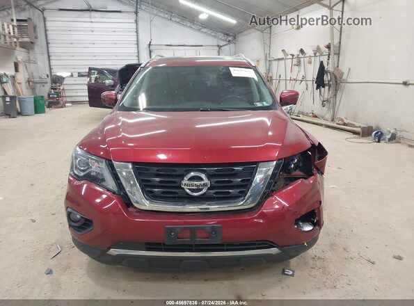 5N1DR2MM4HC621943 2017 NISSAN PATHFINDER Red Vista interior trasera