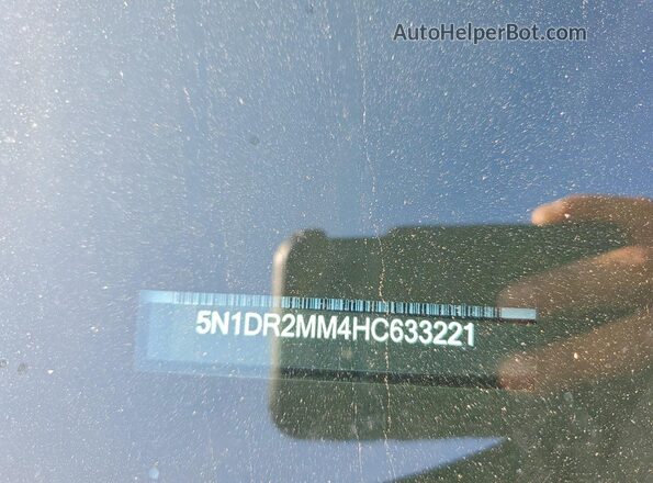 5N1DR2MM4HC633221 2017 NISSAN PATHFINDER Black Widok naklejki z numerem VIN