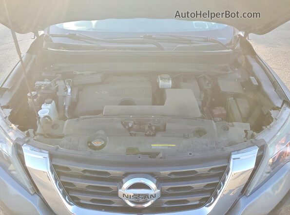5N1DR2MM4HC645112 2017 NISSAN PATHFINDER Gray Engine compartment view