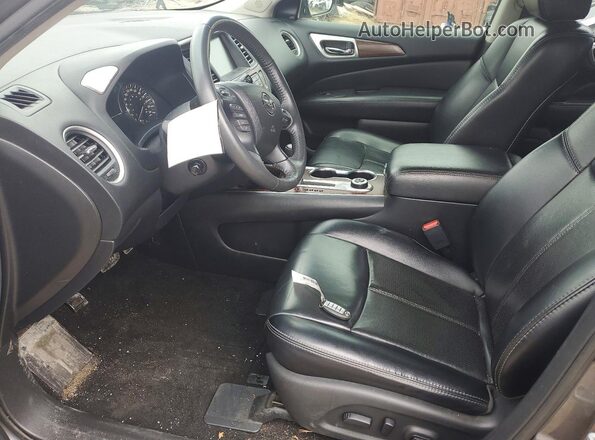 5N1DR2MM4HC671631 2017 NISSAN PATHFINDER Gray Вид салону спереду