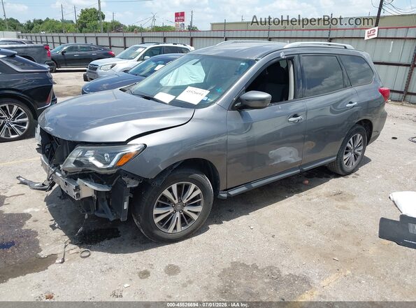 5N1DR2MM4KC579913 2019 NISSAN PATHFINDER Gray წინა მარცხენა ხედი სამი მეოთხედიდან