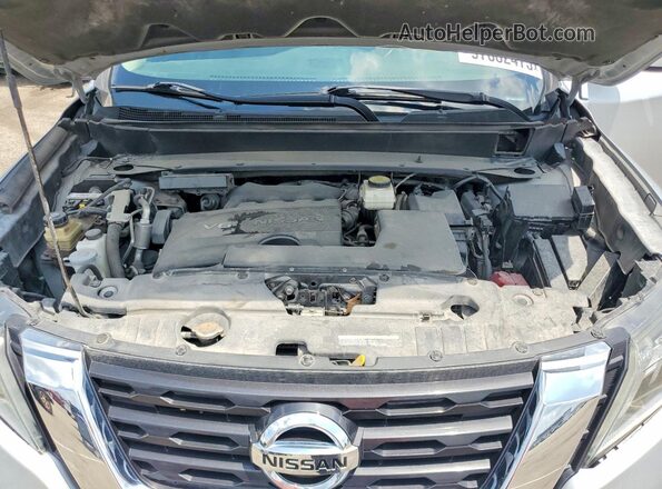 5N1DR2MM4KC589602 2019 NISSAN PATHFINDER Silver Engine compartment view