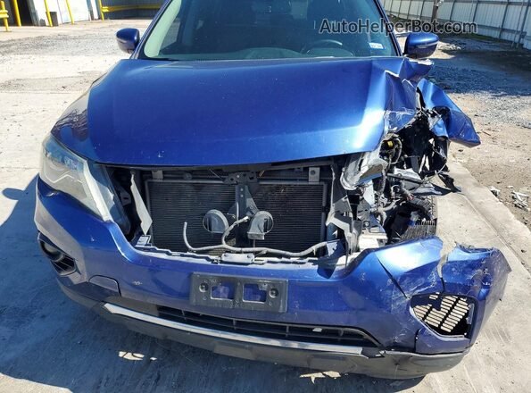 5N1DR2MM4KC601327 2019 NISSAN PATHFINDER Blue Vista interior trasera