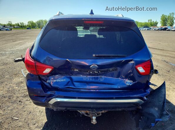 5N1DR2MM4KC625840 2019 NISSAN PATHFINDER Blue Вид ззаду