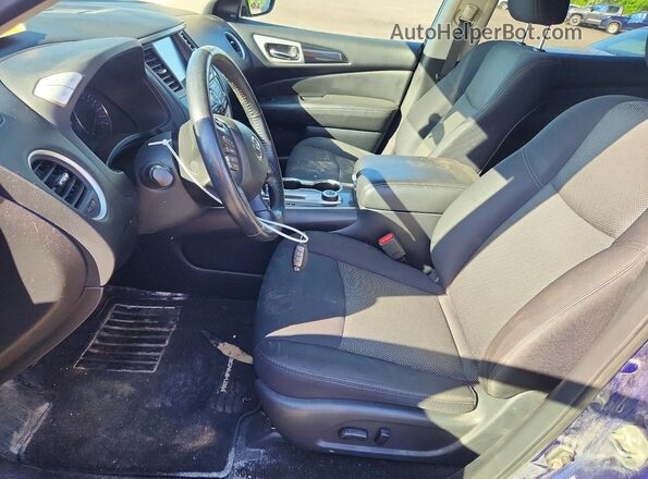 5N1DR2MM4KC625840 2019 NISSAN PATHFINDER Blue Вид салону спереду
