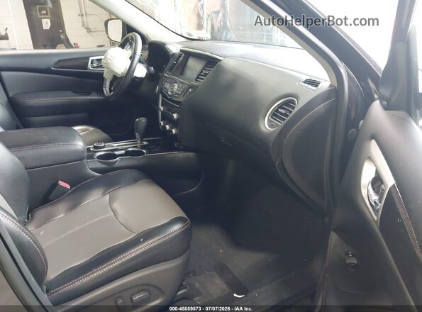 5N1DR2MM4KC636384 2019 NISSAN PATHFINDER Black Widok wnętrza z przodu