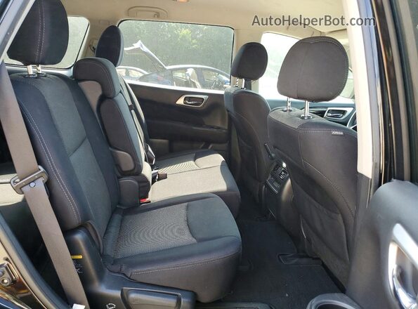5N1DR2MM5HC619828 2017 NISSAN PATHFINDER Black უკანა სალონის ხედი