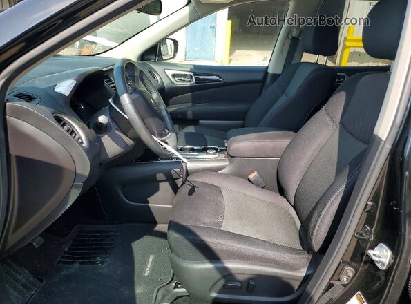 5N1DR2MM5HC619828 2017 NISSAN PATHFINDER Black წინა სალონის ხედი