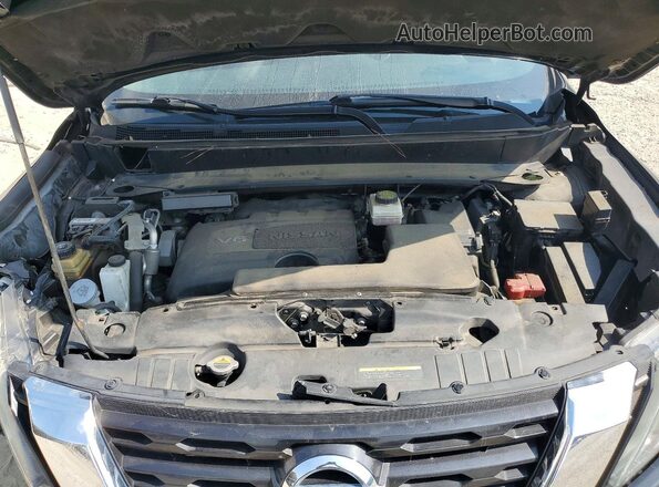 5N1DR2MM5HC619828 2017 NISSAN PATHFINDER Black ძრავის განყოფილების ხედი