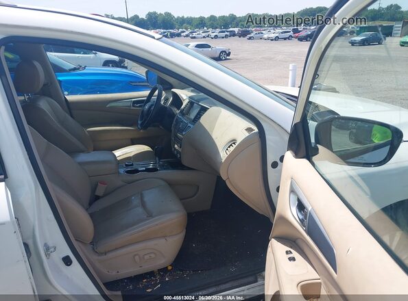 5N1DR2MM5HC683206 2017 NISSAN PATHFINDER White წინა სალონის ხედი