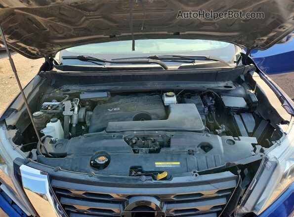 5N1DR2MM5HC907851 2017 NISSAN PATHFINDER Blue Engine compartment view