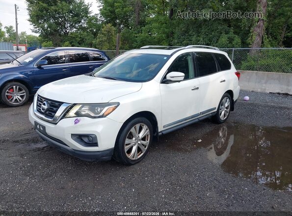 5N1DR2MM5JC619298 2018 NISSAN PATHFINDER White Առջևի ձախ երեք քառորդ տեսարան
