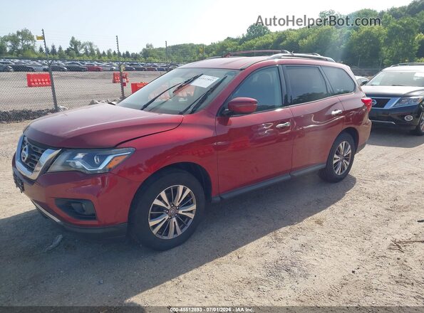 5N1DR2MM5JC668498 2018 NISSAN PATHFINDER Red Przód lewy