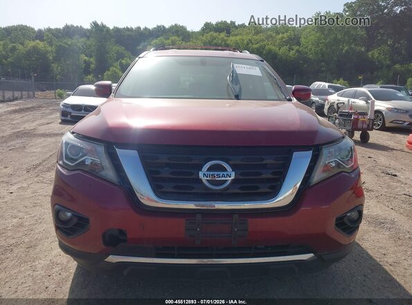 5N1DR2MM5JC668498 2018 NISSAN PATHFINDER Red Widok zestawu wskaźników