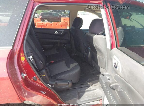5N1DR2MM5JC668498 2018 NISSAN PATHFINDER Red Widok naklejki z numerem VIN
