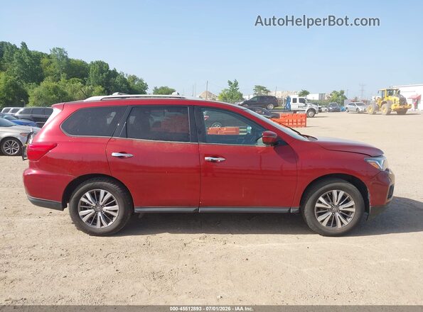 5N1DR2MM5JC668498 2018 NISSAN PATHFINDER Red Widok wnętrza z tyłu