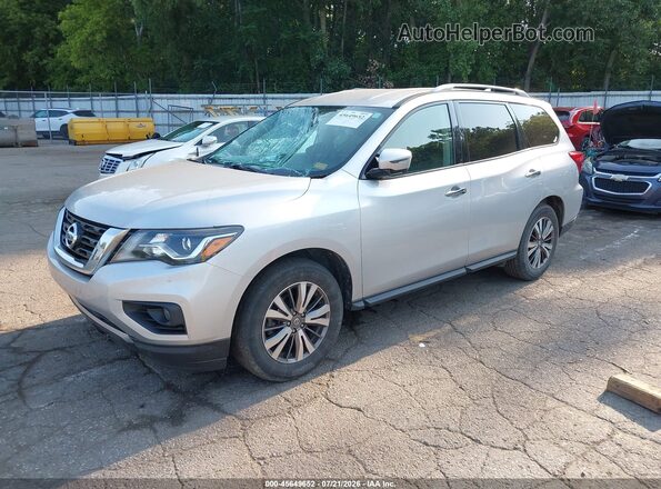 5N1DR2MM5KC601479 2019 NISSAN PATHFINDER Silver Առջևի ձախ երեք քառորդ տեսարան