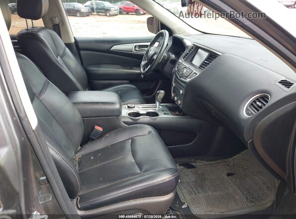 5N1DR2MM6HC634032 2017 NISSAN PATHFINDER Gray წინა სალონის ხედი