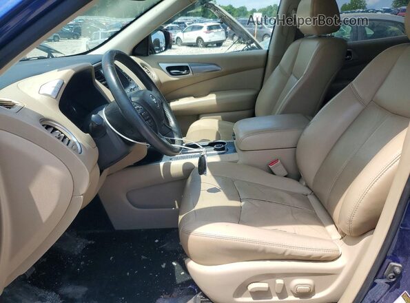 5N1DR2MM6JC604938 2018 NISSAN PATHFINDER Blue წინა სალონის ხედი