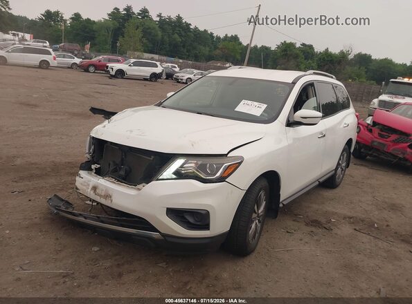 5N1DR2MM6JC644453 2018 NISSAN PATHFINDER Белый Передняя левая четверть
