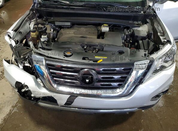 5N1DR2MM6KC613690 2019 NISSAN PATHFINDER Silver ძრავის განყოფილების ხედი