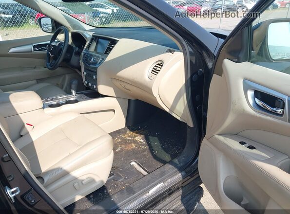 5N1DR2MM7HC600035 2017 NISSAN PATHFINDER Black Widok wnętrza z przodu