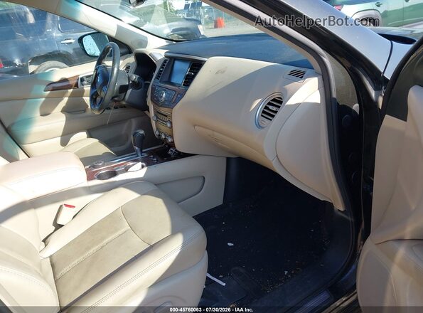 5N1DR2MM7HC602058 2017 NISSAN PATHFINDER Black წინა სალონის ხედი