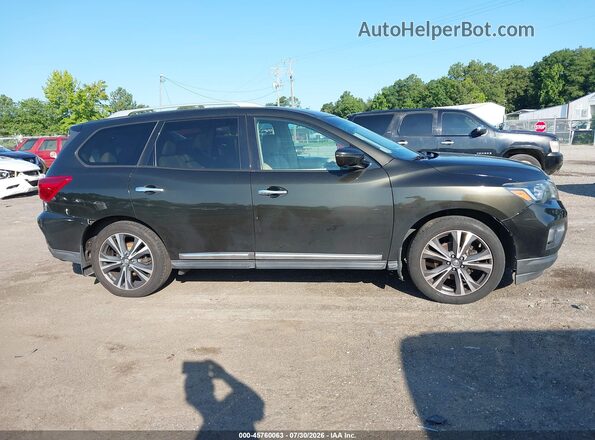 5N1DR2MM7HC602058 2017 NISSAN PATHFINDER Black უკანა სალონის ხედი