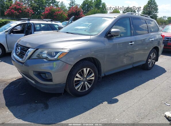 5N1DR2MM7HC606997 2017 NISSAN PATHFINDER Gray Առջևի ձախ երեք քառորդ տեսարան
