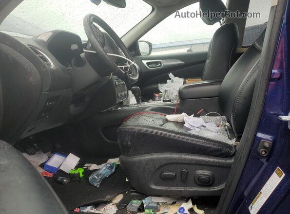 5N1DR2MM7HC611732 2017 NISSAN PATHFINDER Blue Widok wnętrza z przodu