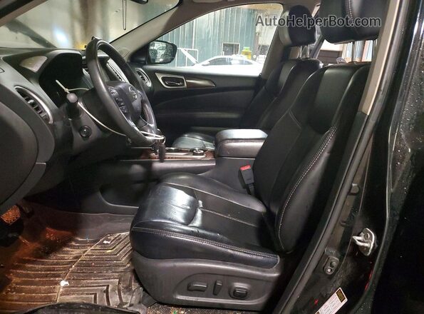 5N1DR2MM7HC615425 2017 NISSAN PATHFINDER Black Widok wnętrza z przodu
