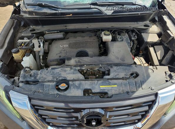 5N1DR2MM7HC649400 2017 NISSAN PATHFINDER Gray Widok komory silnika