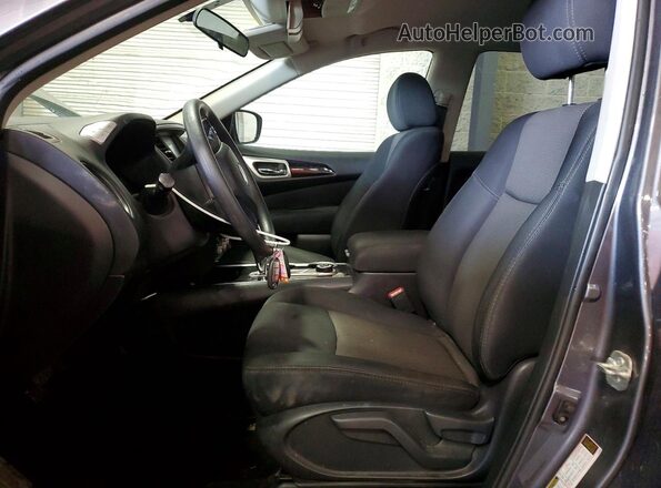 5N1DR2MM7HC691307 2017 NISSAN PATHFINDER Gray წინა სალონის ხედი