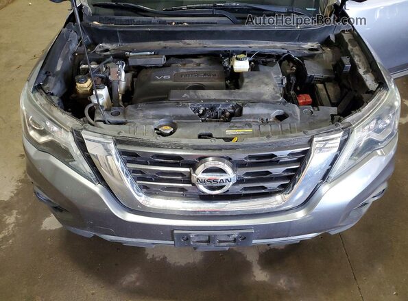 5N1DR2MM7HC691307 2017 NISSAN PATHFINDER Gray ძრავის განყოფილების ხედი
