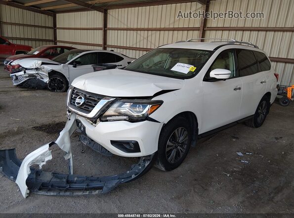 5N1DR2MM8HC601534 2017 NISSAN PATHFINDER White Առջևի ձախ երեք քառորդ տեսարան