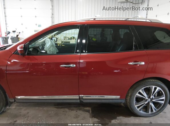 5N1DR2MM8HC625039 2017 NISSAN PATHFINDER Красный Панорамный вид салона 360°