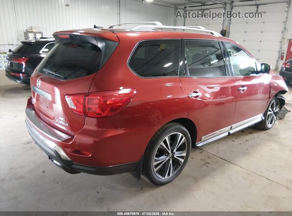 5N1DR2MM8HC625039 2017 NISSAN PATHFINDER Красный Задняя правая четверть
