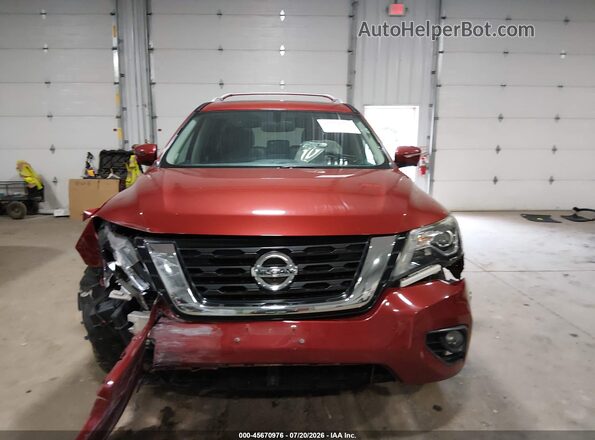 5N1DR2MM8HC625039 2017 NISSAN PATHFINDER Красный Вид щитка приборов