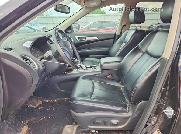5N1DR2MM8HC647980 2017 NISSAN PATHFINDER Black Front interior view