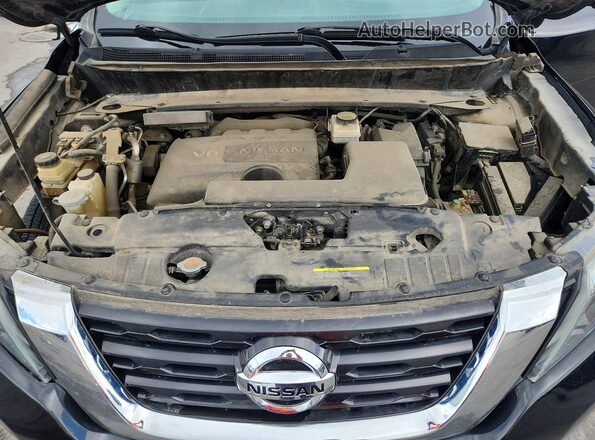 5N1DR2MM8HC647980 2017 NISSAN PATHFINDER Black Engine compartment view