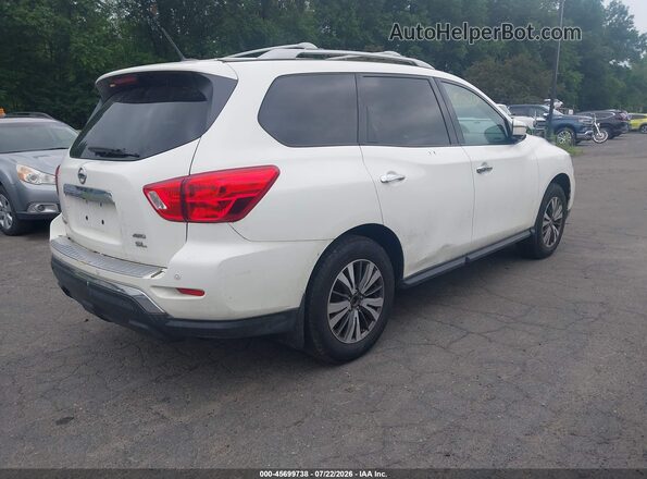 5N1DR2MM8HC683684 2017 NISSAN PATHFINDER Белый Задняя правая четверть