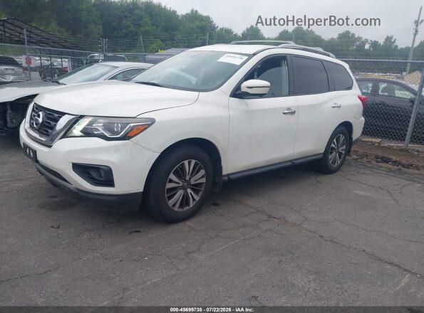 5N1DR2MM8HC683684 2017 NISSAN PATHFINDER Белый Передняя левая четверть