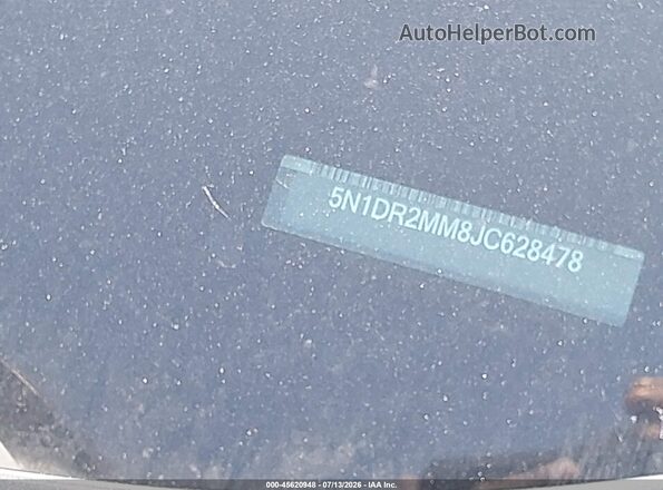 5N1DR2MM8JC628478 2018 NISSAN PATHFINDER Black 