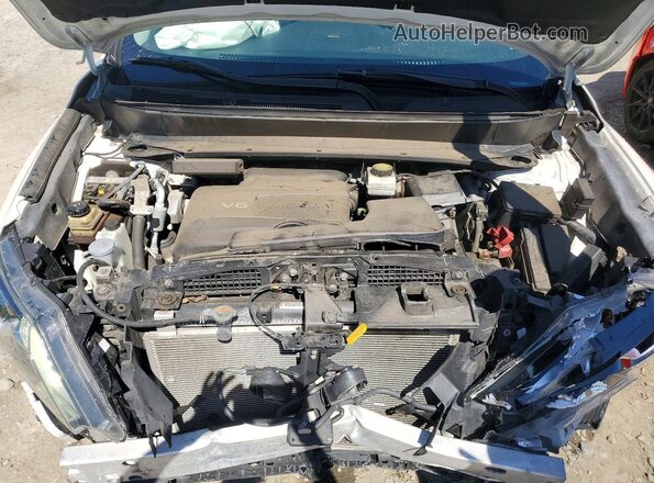 5N1DR2MM8JC664963 2018 NISSAN PATHFINDER White ძრავის განყოფილების ხედი