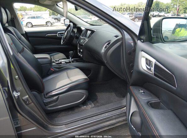 5N1DR2MM8KC630068 2019 NISSAN PATHFINDER Серый Вид салона спереди